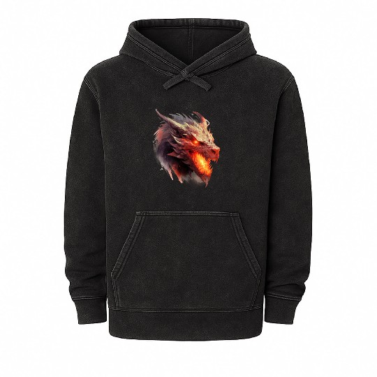 Dragon Mineral Wash Hoodies