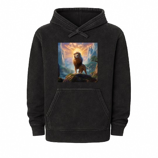 Celestial Lion King Art Print 144 Starseed Mineral Wash Hoodies