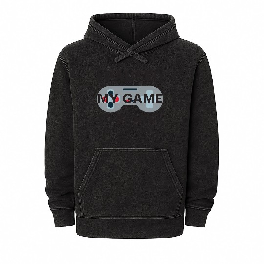 I Paused My Game To Be Here. Mineral Wash Hoodies
