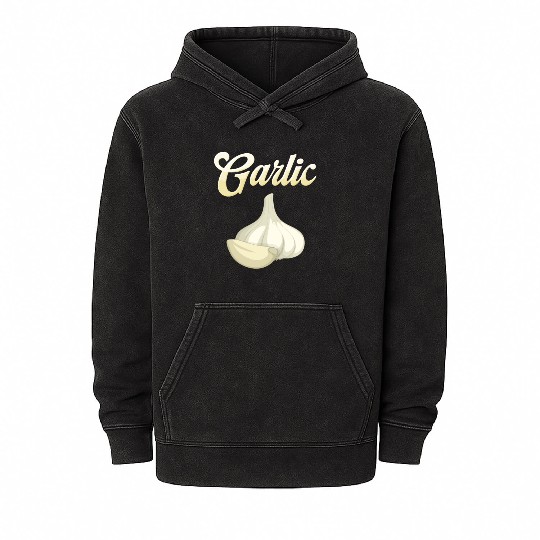 Garlic lover, Garlic Head, Garlic gift Mineral Wash Hoodies