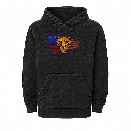 Lion Of Liberty Mineral Wash Hoodies