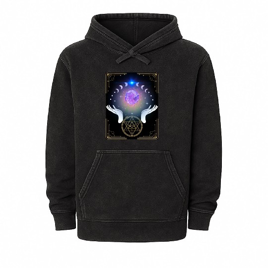 Witch Crystal Mineral Wash Hoodies