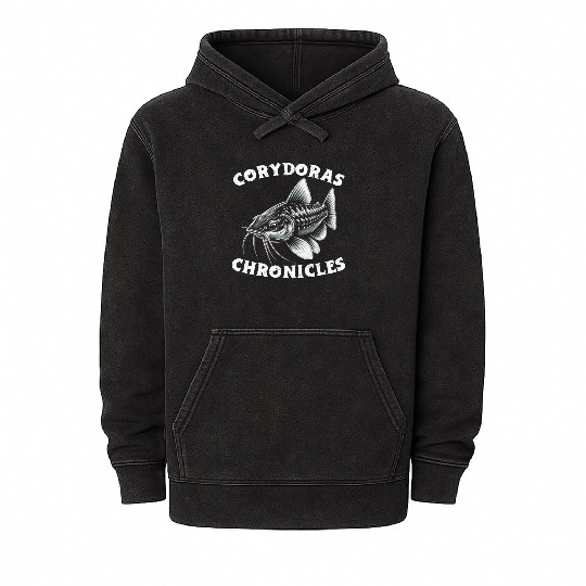 Corydoras Catfish Fish Lover Freshwater Aquarium Mineral Wash Hoodies