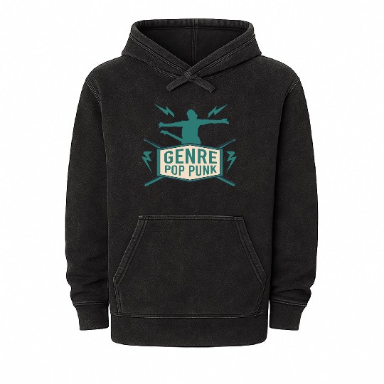 Genre Pop Punk Mineral Wash Hoodies