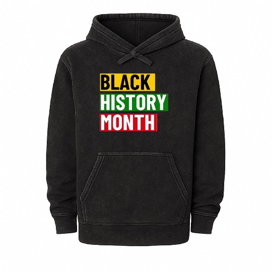 Black History Month Mineral Wash Hoodies