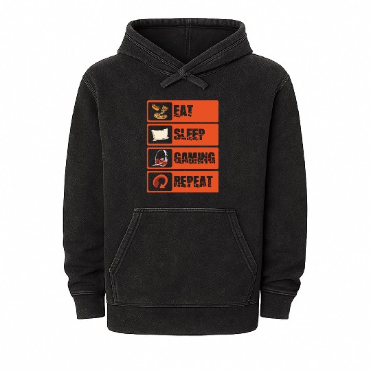 Pc Gamer Geek Gamepad Mineral Wash Hoodies