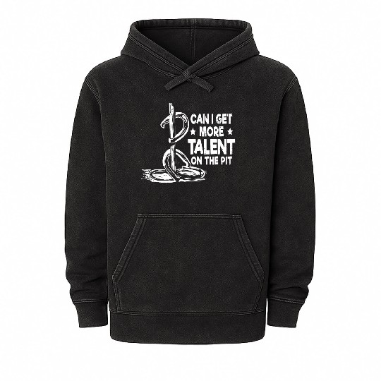 Funny Horseshoe Pitching Mineral Wash Hoodies