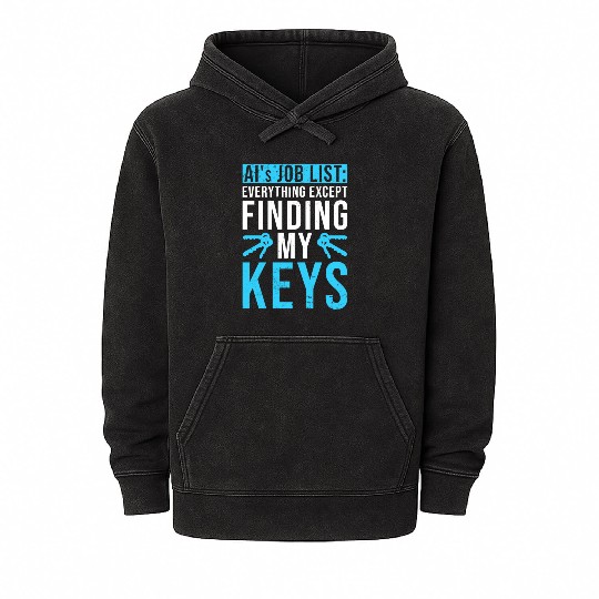 Artificial Intelligence Ai Lovers Mineral Wash Hoodies
