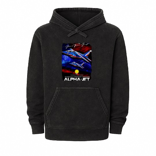 Alpha Jet Belgium Air Force Advanced Trainer Aircr Mineral Wash Hoodies