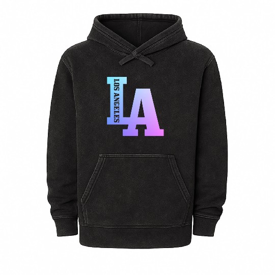 Los Angeles California LA Gift Mineral Wash Hoodies