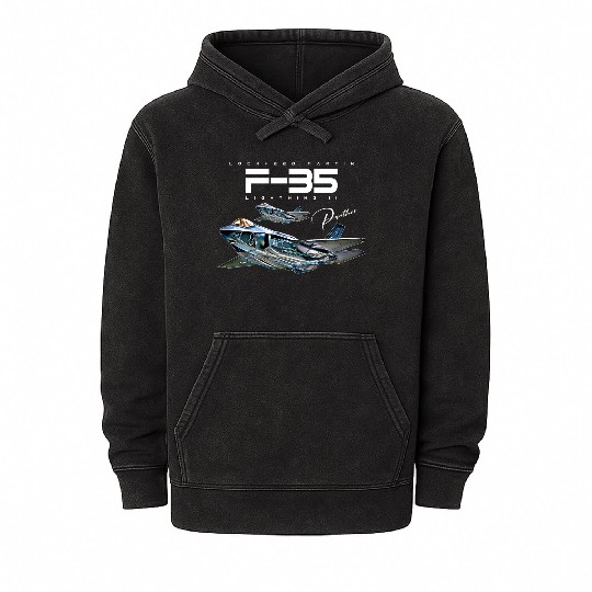 Lockheed Martin F-35 Lightning II Mineral Wash Hoodies