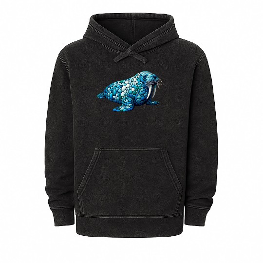 Serene Seas Walrus Mineral Wash Hoodies