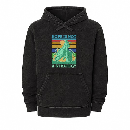 Barrel Racer Barrel Racing Quote Mineral Wash Hoodies
