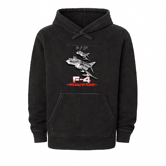 F-4 Phantom Us Air Force Fighter jet Mineral Wash Hoodies