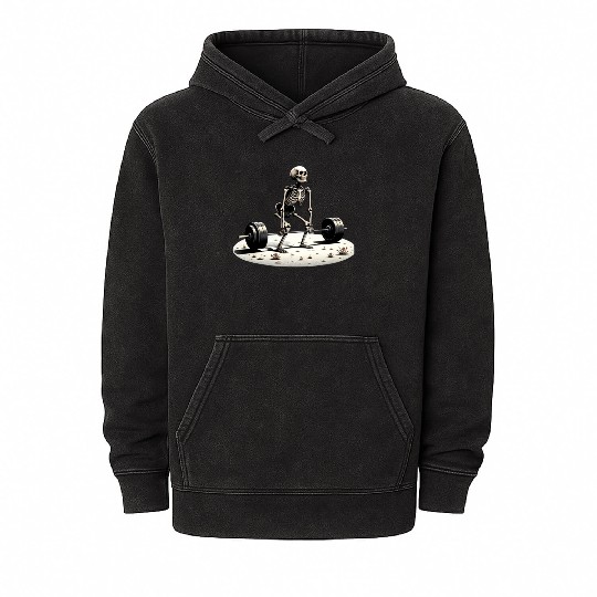 Funny Meme Exercise Weightlifter Weightlifting Mineral Wash Hoodies