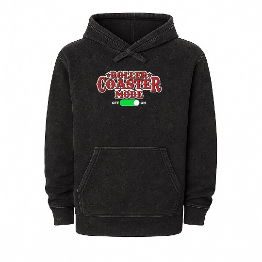 Roller Coaster Lover Mineral Wash Hoodies