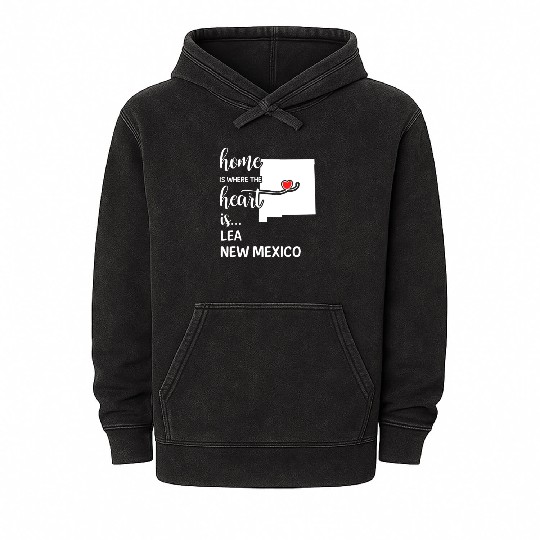 Lea County New Mexico Is Where My Heart Is Gift Mineral Wash Hoodies