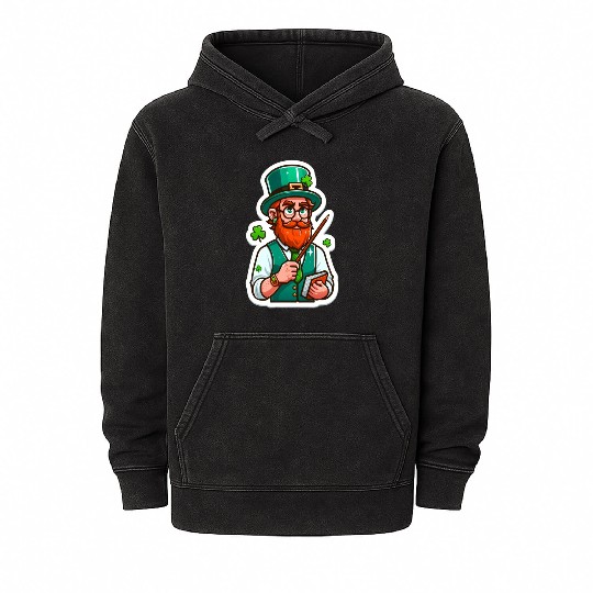 Irish bearded teacher, funny st patricks day Mineral Wash Hoodies