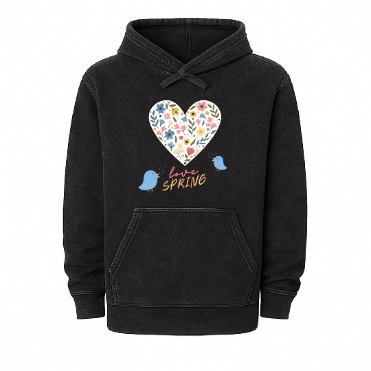 Love spring Mineral Wash Hoodies