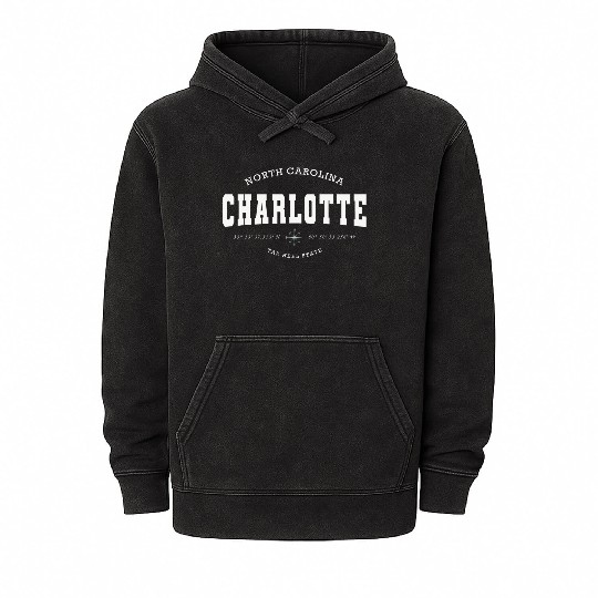 Charlotte (NC) USA Mineral Wash Hoodies