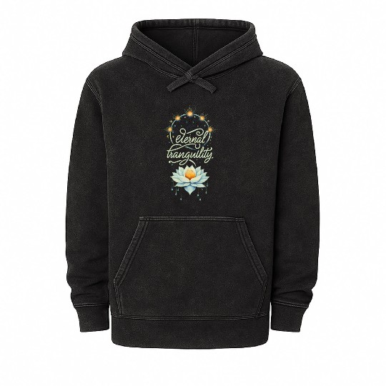 Luminous Lotus Serenity Mineral Wash Hoodies