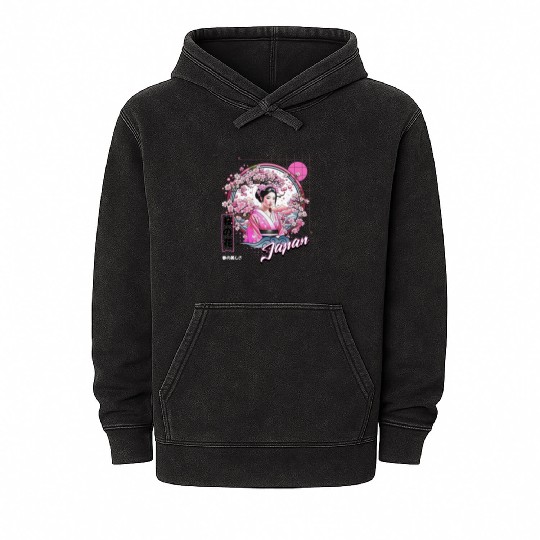 Sakura Serenity Mineral Wash Hoodies