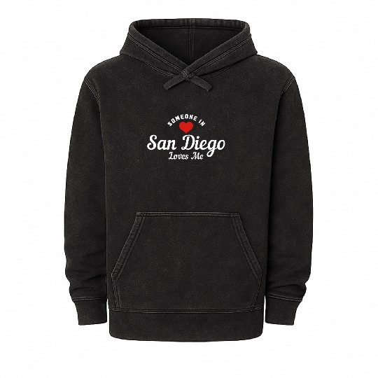 San Diego California Vintage Souvenir Mineral Wash Hoodies