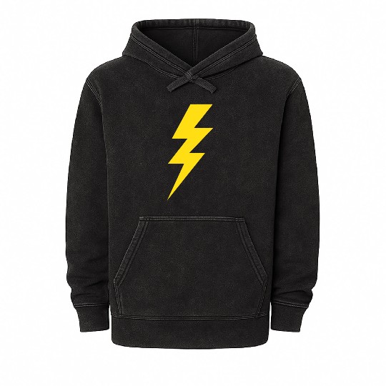 Lightning Bolt Mineral Wash Hoodies