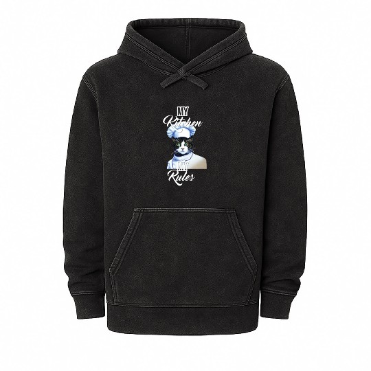 cat chef Mineral Wash Hoodies