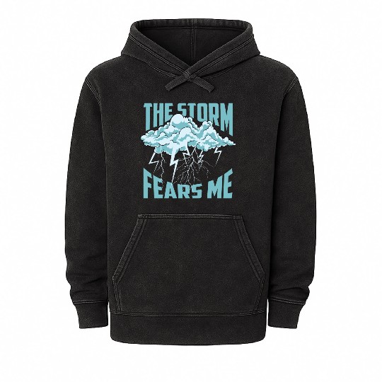 Storm Fears Me Content Creator Gift Mineral Wash Hoodies