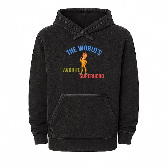 The World's Favorite Superhero Hype Mineral Wash Hoodies