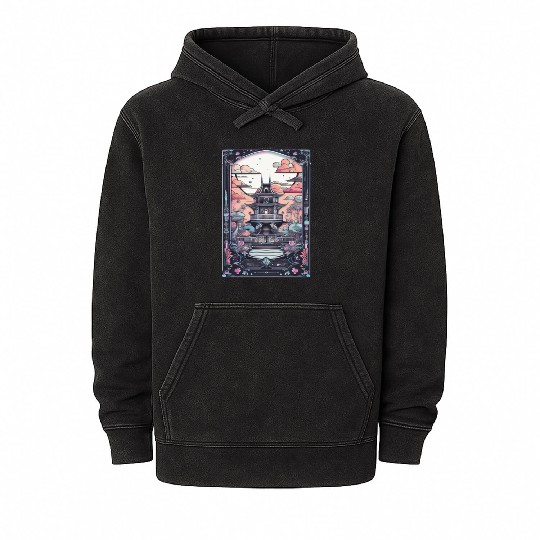 Paradise landscape for those who love landscape an Mineral Wash Hoodies