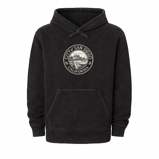 SAN DIEGO CALIFORNIA Mineral Wash Hoodies