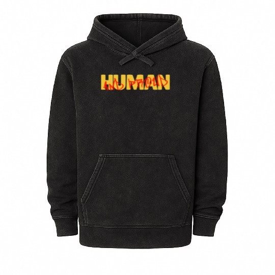 Human and proud Mineral Wash Hoodies
