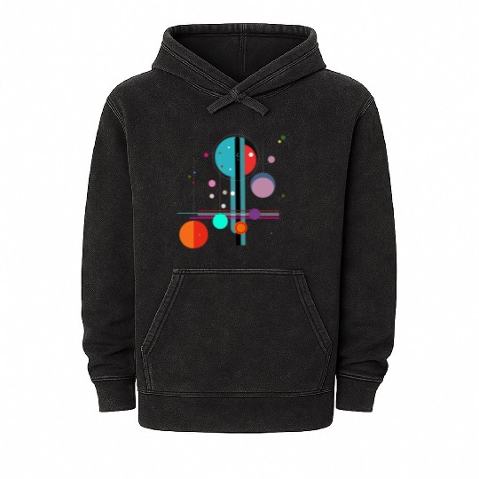Geometric art Mineral Wash Hoodies