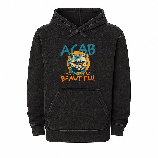 ACAB All Cats Are Beautiful Mineral Wash Hoodies