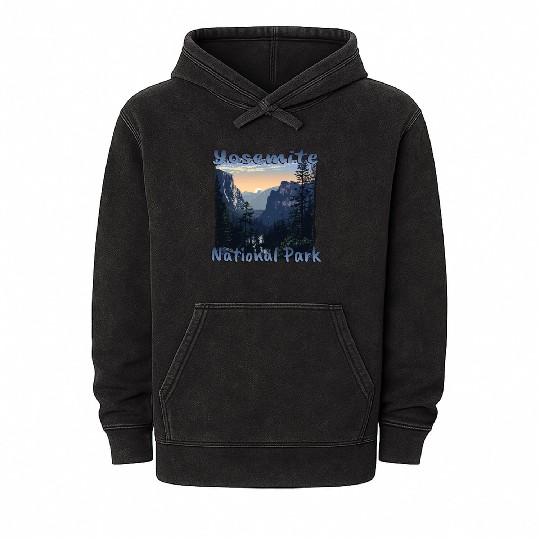 Yosemite Park: Grunge & Natural Wonders Mineral Wash Hoodies