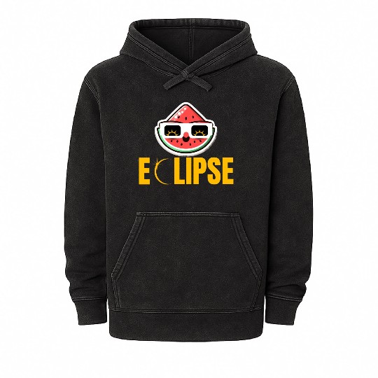 Eclipse Slice: Melon with Attitude! Mineral Wash Hoodies