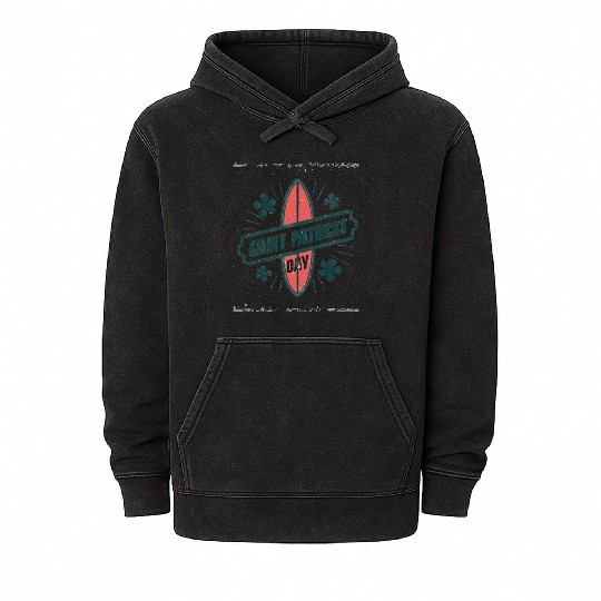 St Patricks Day Mineral Wash Hoodies Women - Funny St Patrick's D
