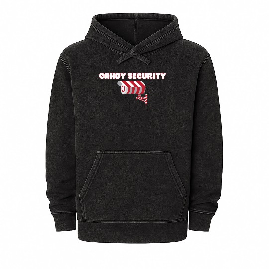 Candy Security Kids Parents Matching Birthday Mineral Wash Hoodies