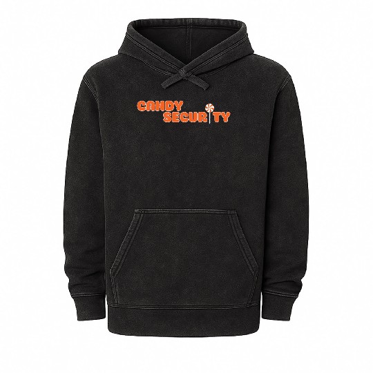 Candy Security Mom Dad Matching Birthday Costume Mineral Wash Hoodies