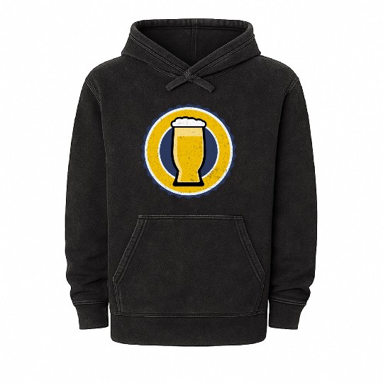 Beer Logo Mineral Wash Hoodies