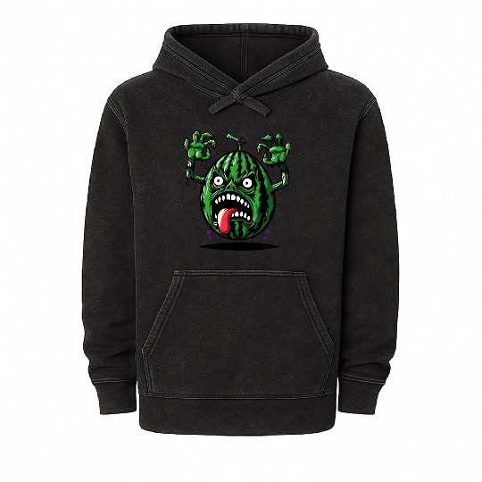 Watermelon Monster Floating Mineral Wash Hoodies