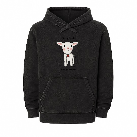 Be a Lamb and Go Vegan Mineral Wash Hoodies