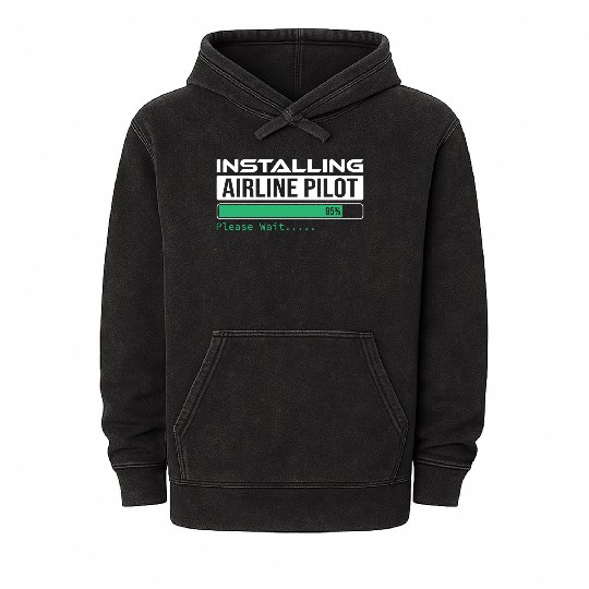 Installing Airline Pilot please wait Fynny Mineral Wash Hoodies