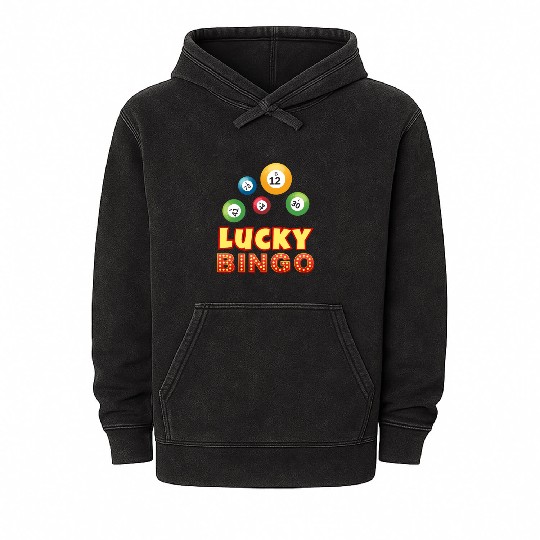 Lucky bingo Mineral Wash Hoodies