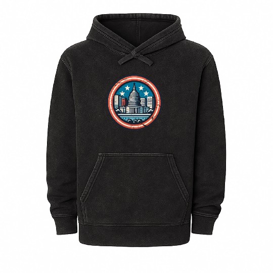 Washington DC Mineral Wash Hoodies
