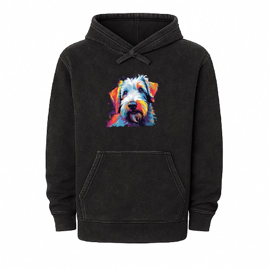 Watercolor Colorful Sealyham Terrier Mineral Wash Hoodies