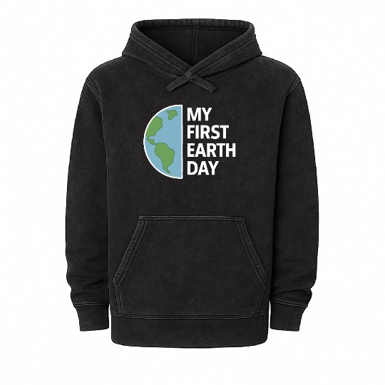 Earth Day Celebration for the First Time Mineral Wash Hoodies