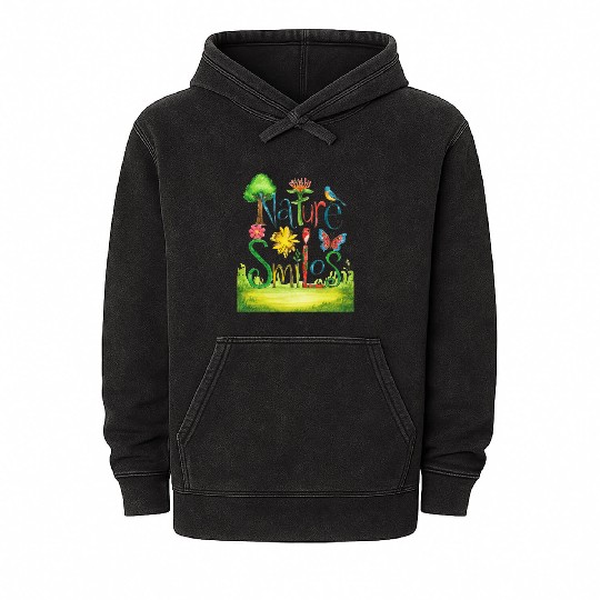 Nature Smiles - Spring Season Mineral Wash Hoodies